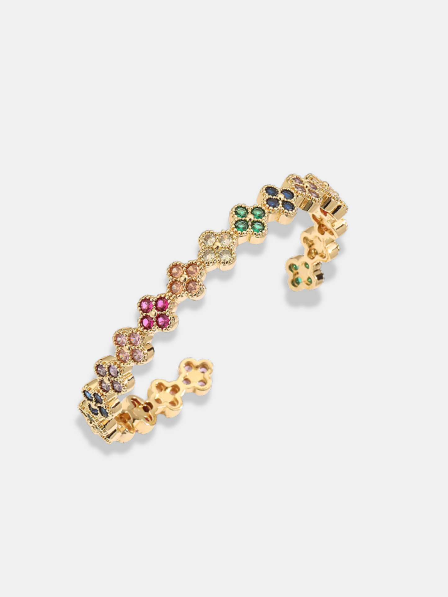 Bracciale in oro multicolore