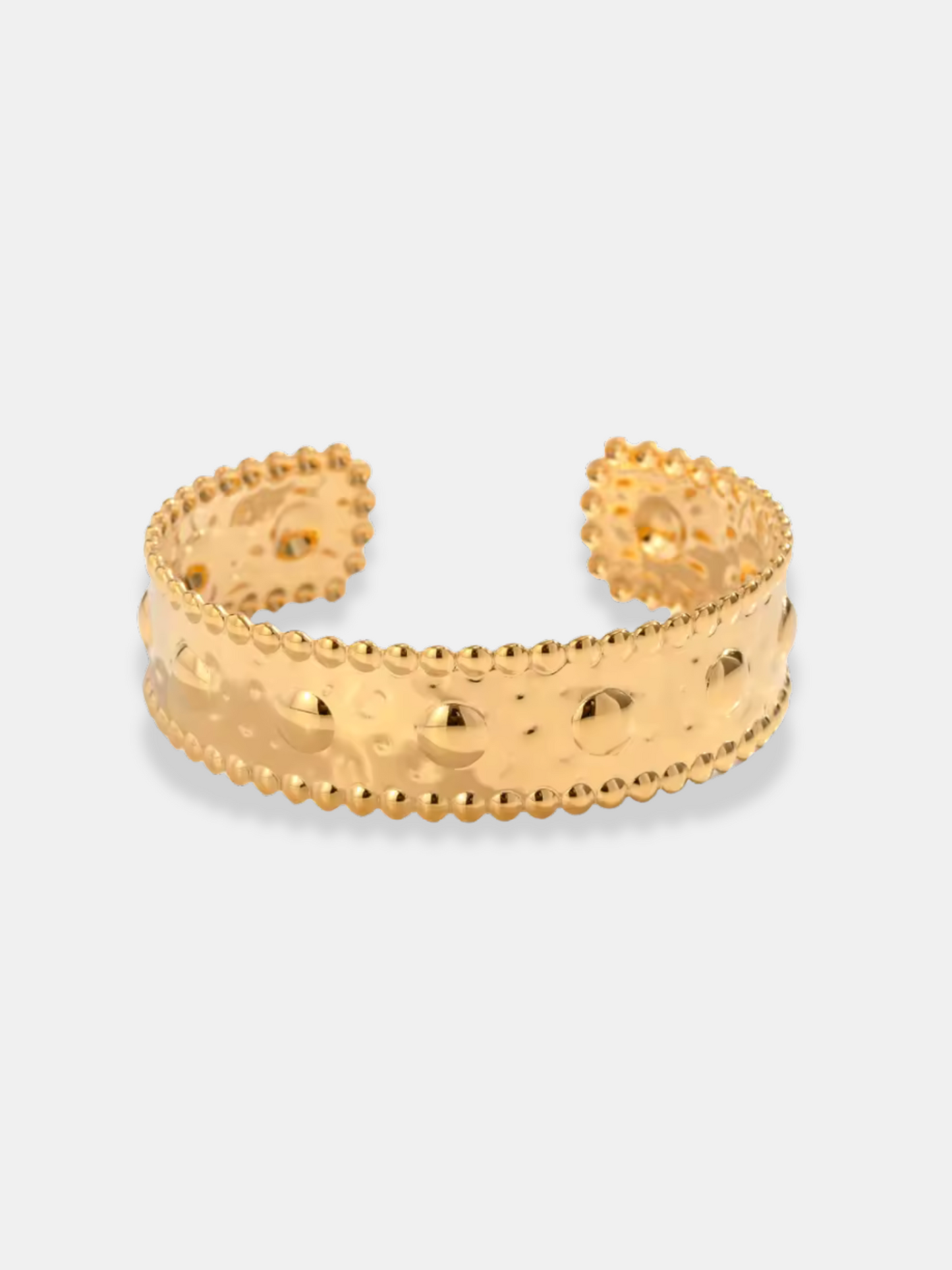 Bracciale testurizzato in oro