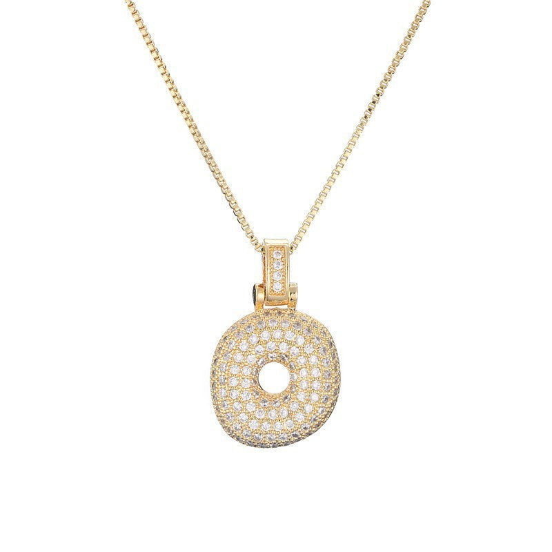 Collier Lettre Initiale – Pavé de Diamants