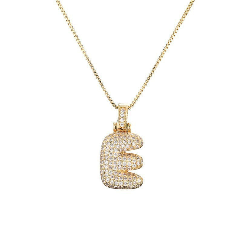 Collier Lettre Initiale – Pavé de Diamants