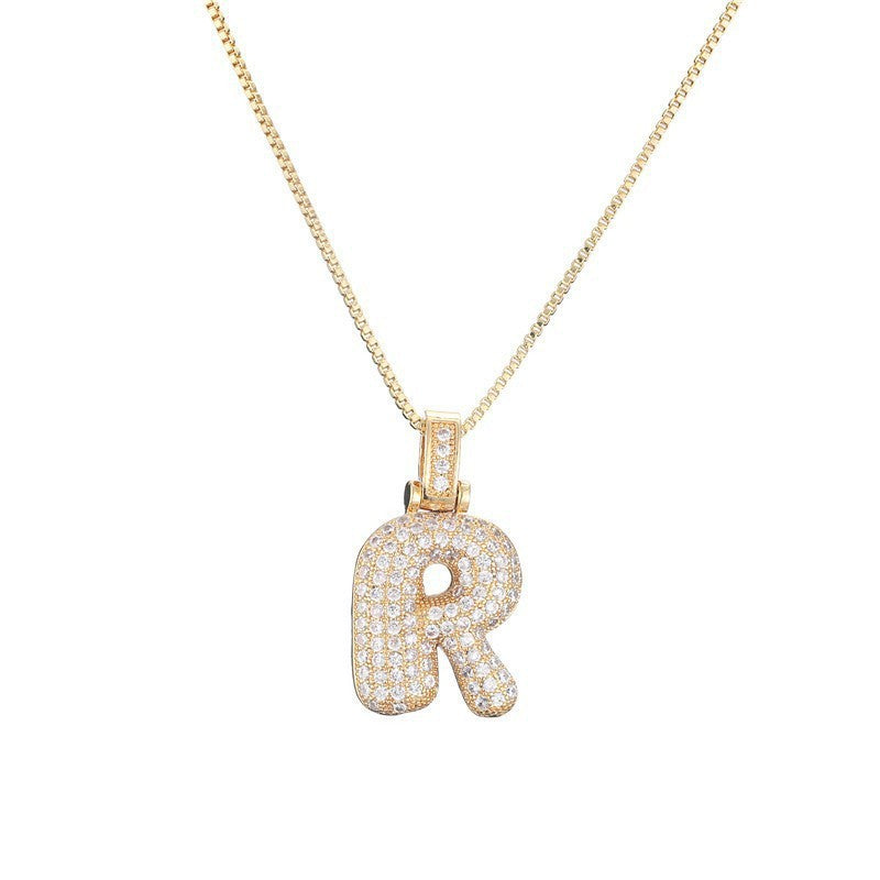 Collier Lettre Initiale – Pavé de Diamants