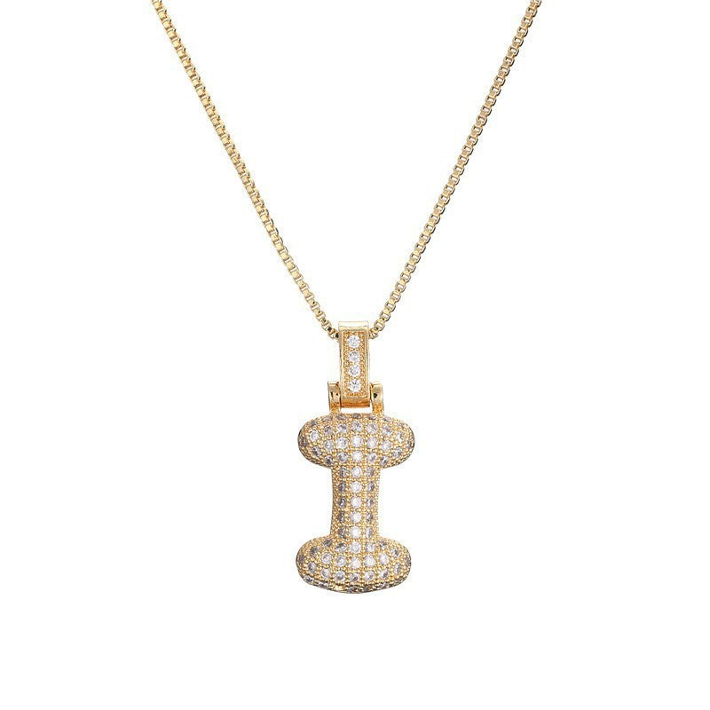 Collier Lettre Initiale – Pavé de Diamants