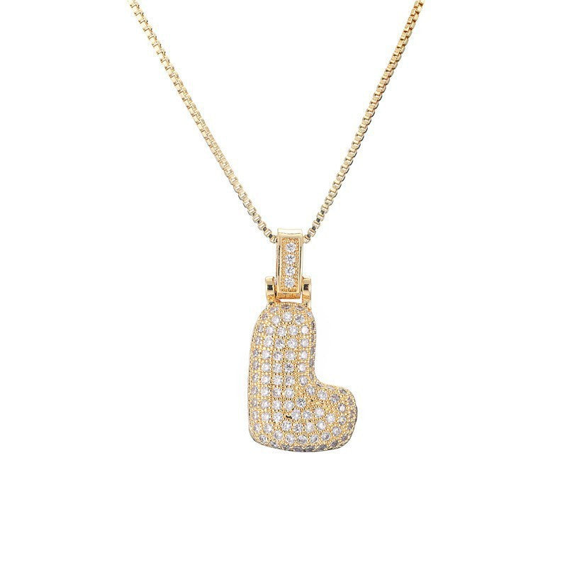 Collier Lettre Initiale – Pavé de Diamants