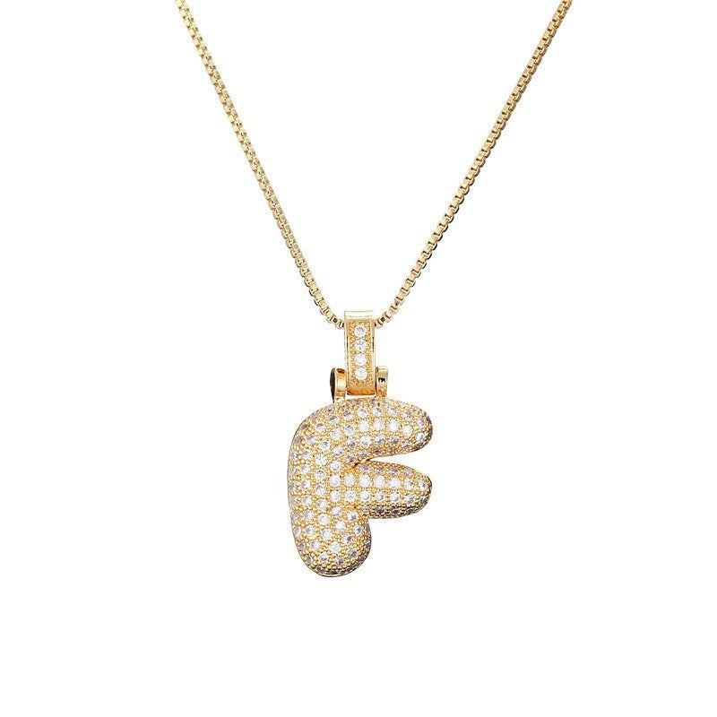 Collier Lettre Initiale – Pavé de Diamants