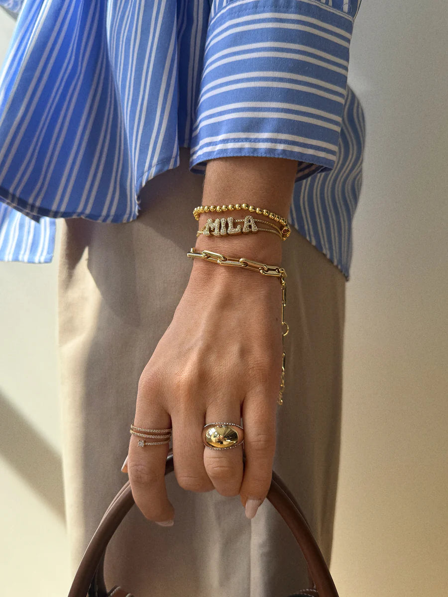 Bracciale con strass - Personalizzabile