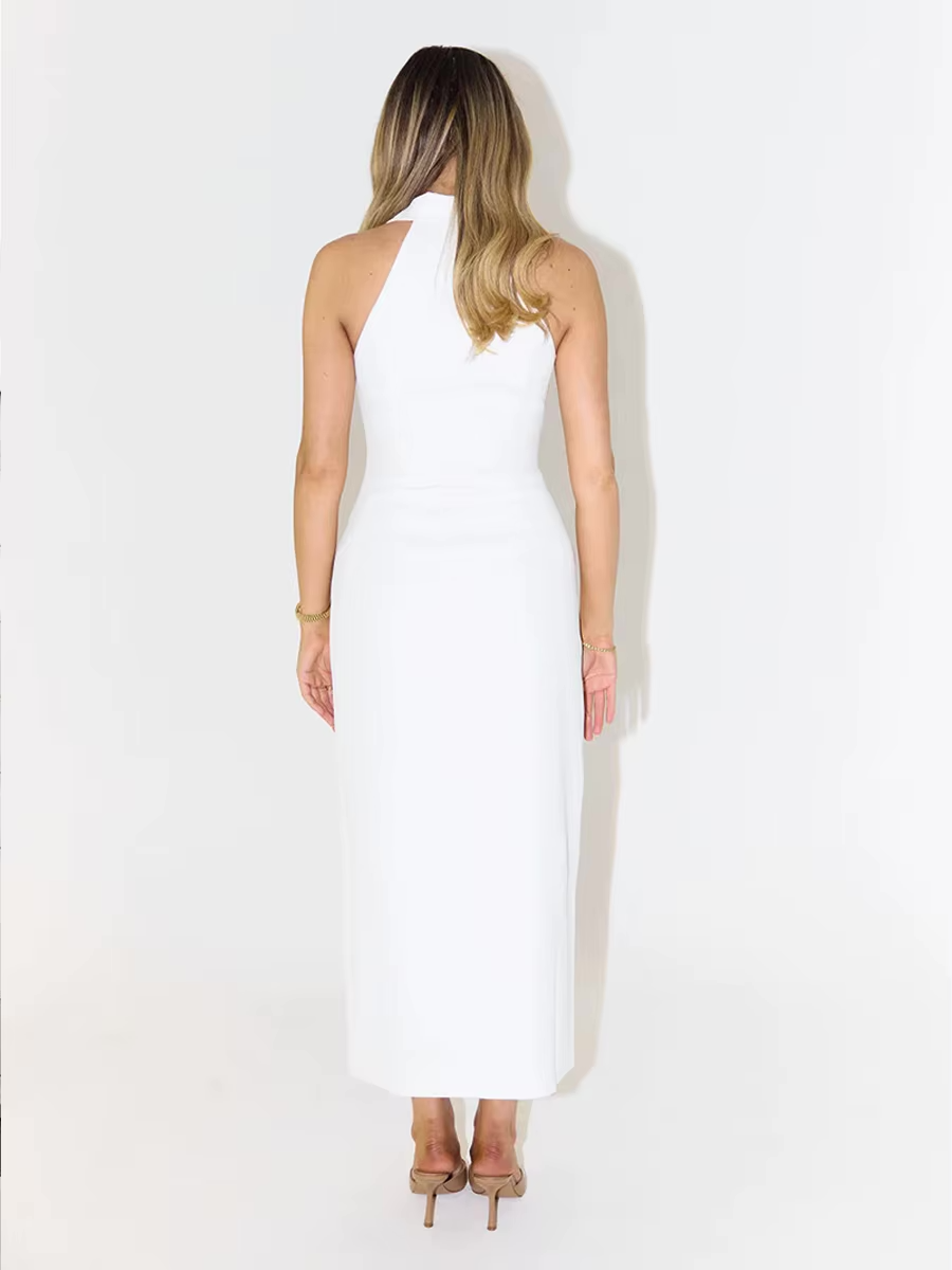 Abito Monica - Abito lungo con collo blazer