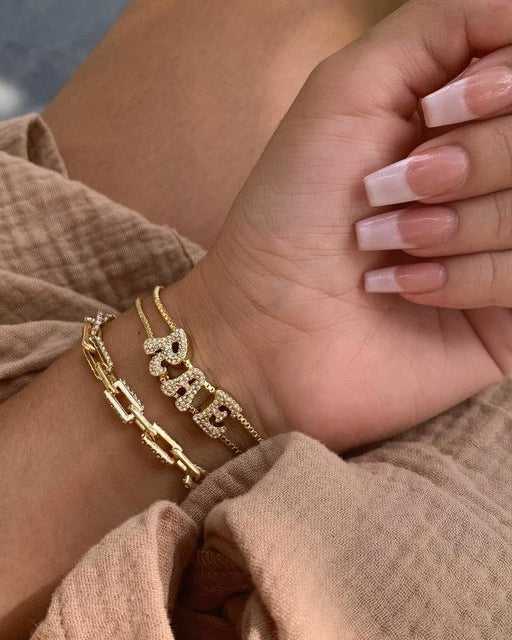 Rhinestone Bracelet - Customizable