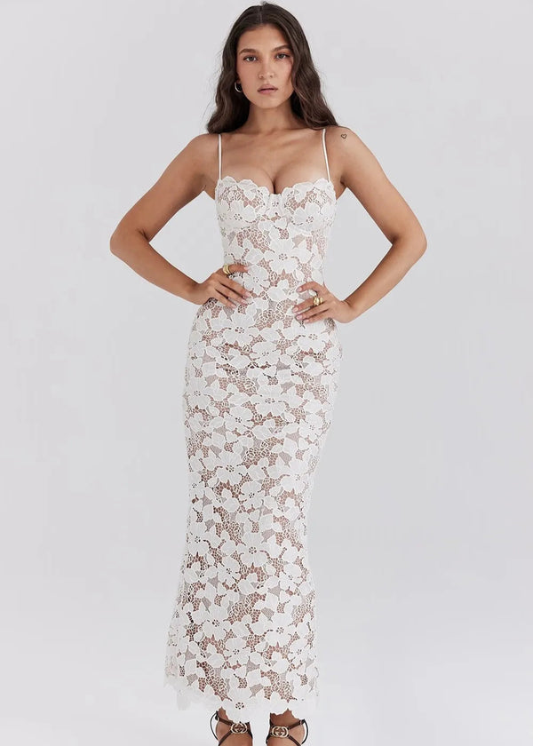 Isadora – Robe longue, dos lacé