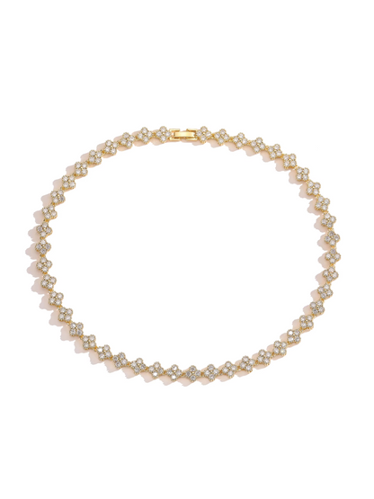 Gargantilla de trébol de cristal - Collar