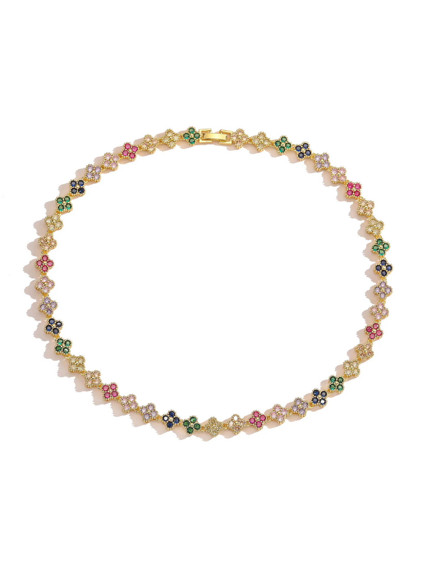Gargantilla de trébol de cristal - Collar