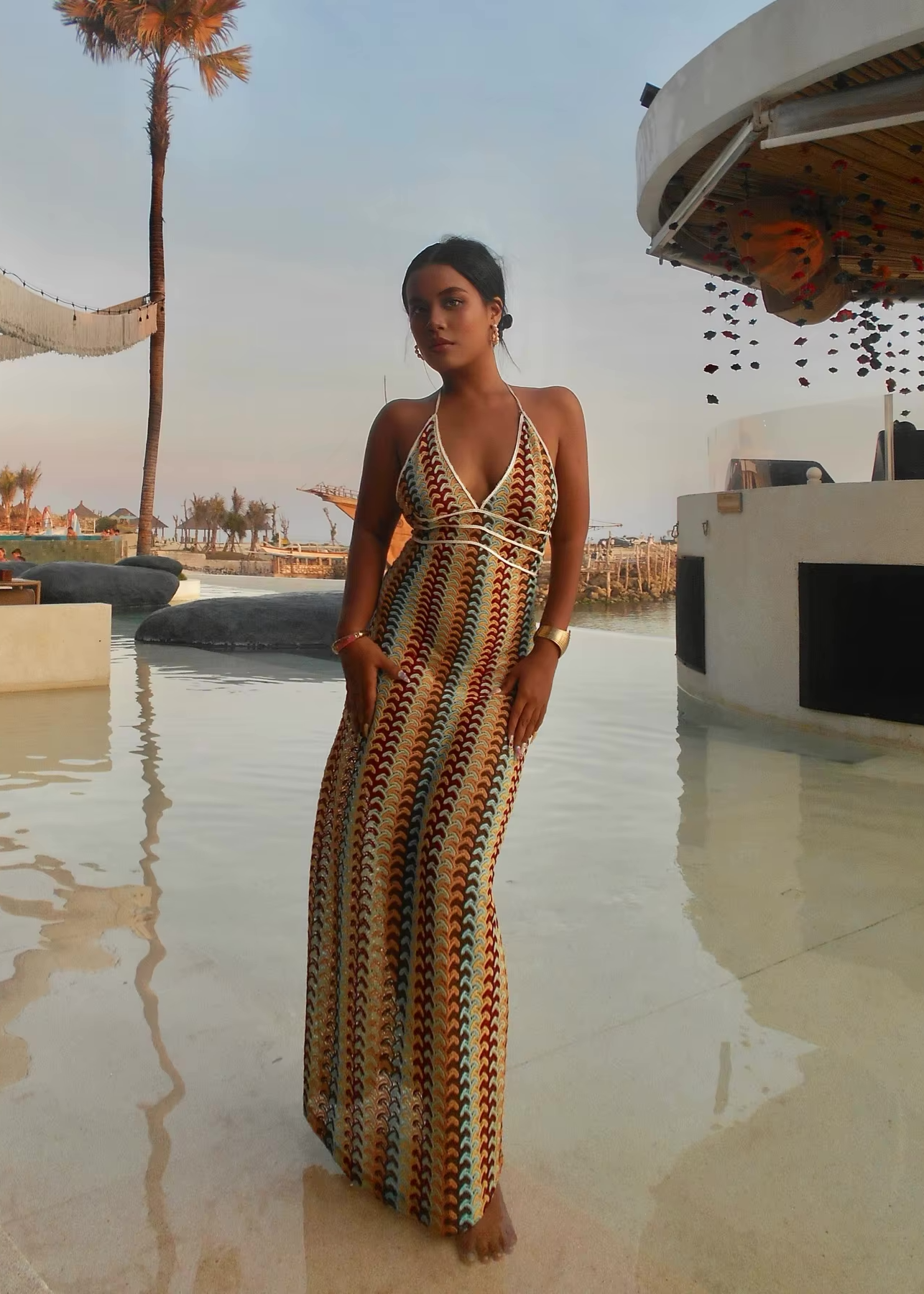 Alba Dress - Long crochet dress