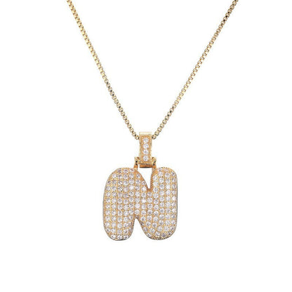 Collier Lettre Initiale – Pavé de Diamants