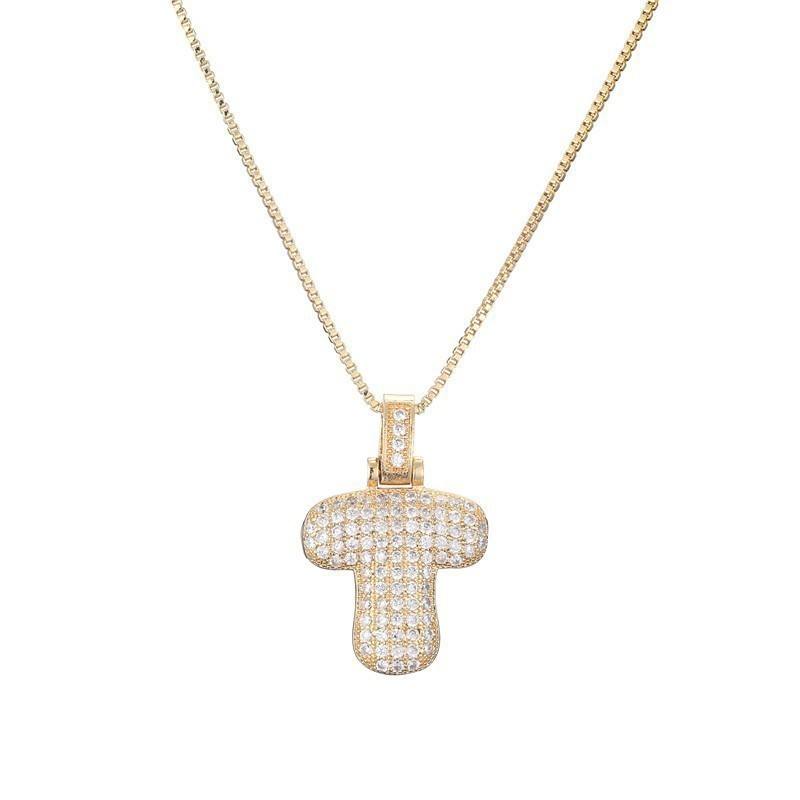 Collier Lettre Initiale – Pavé de Diamants