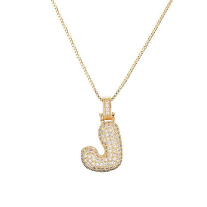 Collier Lettre Initiale – Pavé de Diamants