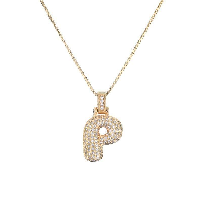 Collier Lettre Initiale – Pavé de Diamants