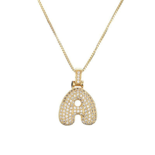 Collier Lettre Initiale – Pavé de Diamants