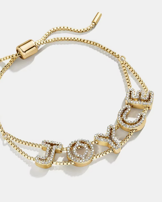 Pulsera con relieve de diamantes de imitación - Personalizable