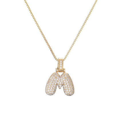 Collier Lettre Initiale – Pavé de Diamants