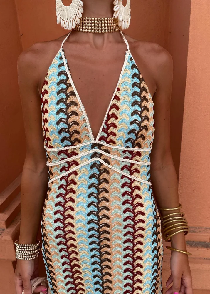 Alba Dress - Long crochet dress