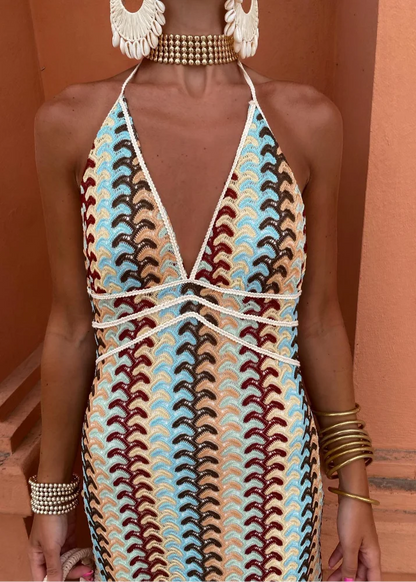 Alba Dress - Long crochet dress