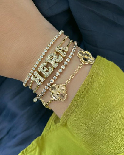 Pulsera de strass - Personalizable